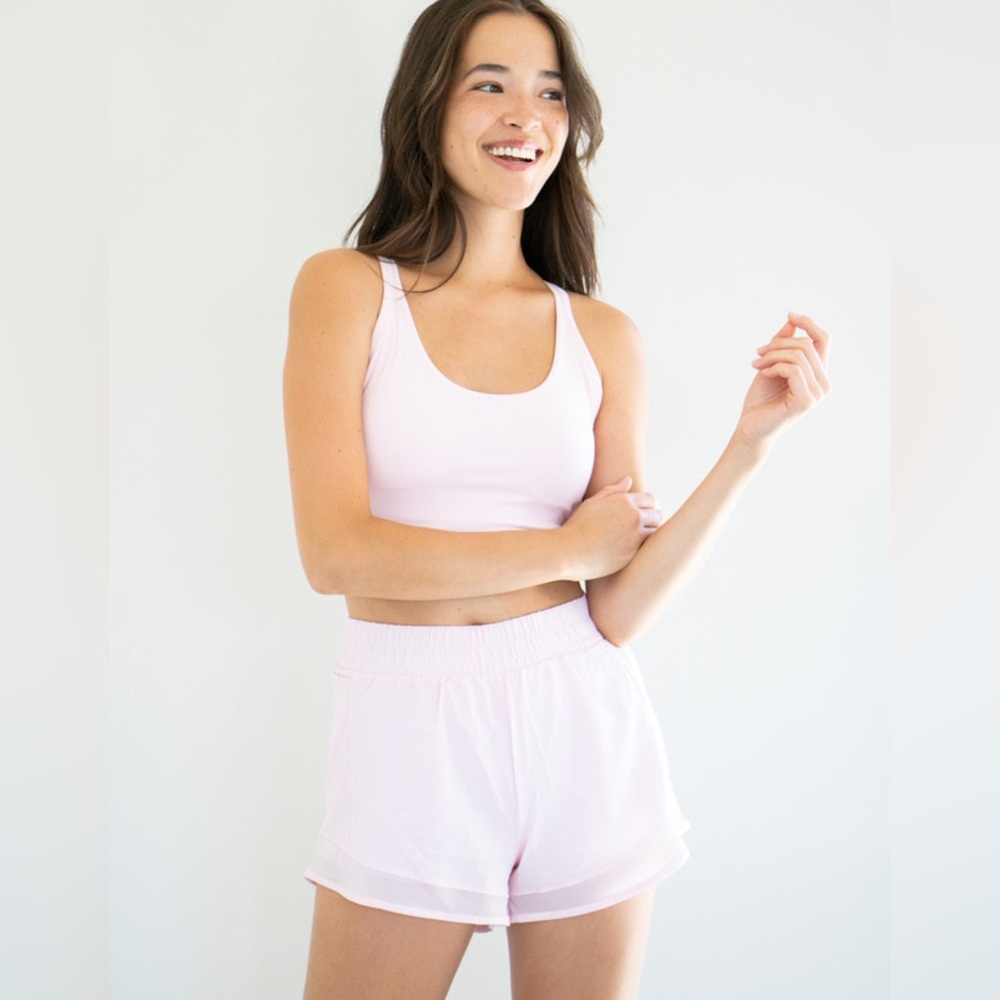 Bubblegum Pink Running Sport Short